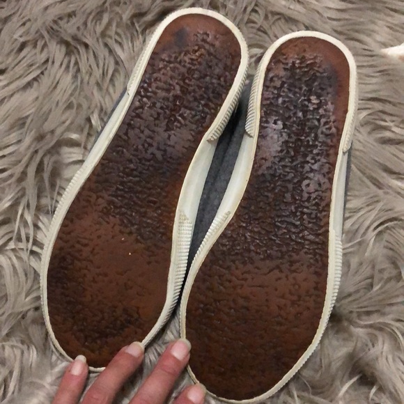 Superga Wool Blend HighTops-Gray-Sz 39.5-Side Zip Details/Lace Up Front - Picture 16 of 16